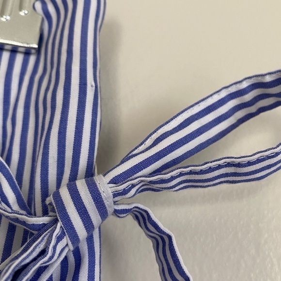 J. CREW Cuffed Wide Leg Crop Shirting Striped 4 - Picture 5 of 15
